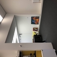 Glazen wand met deuren